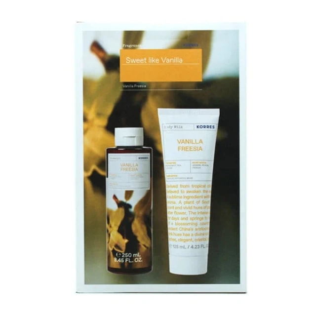Korres Set Sweet Like Vanilla Freesia Αφρόλουτρο 250ml + Vanilla Freesia Body Milk 125ml
