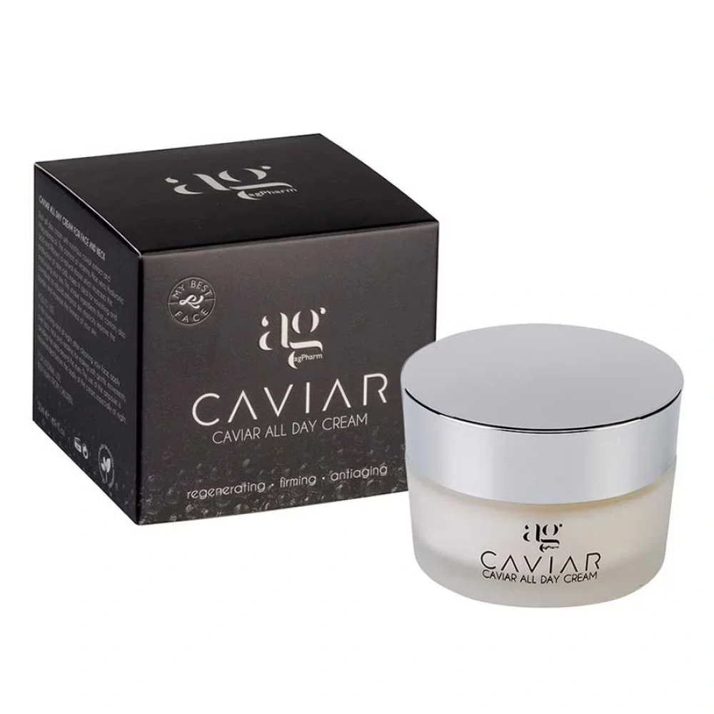 AG Pharm Caviar All Day Cream Πλούσια 24ωρη Κρέμα για πρόσωπο & λαιμό, με χαβιάρι, 50ml