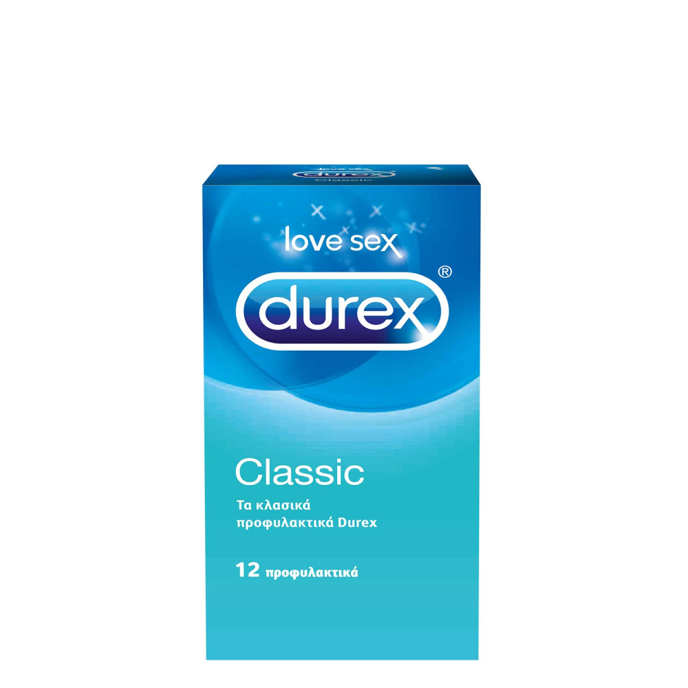 Durex Classic The Beloved Original Προφυλακτικά Με Ήπια Λίπανση, 12τεμ