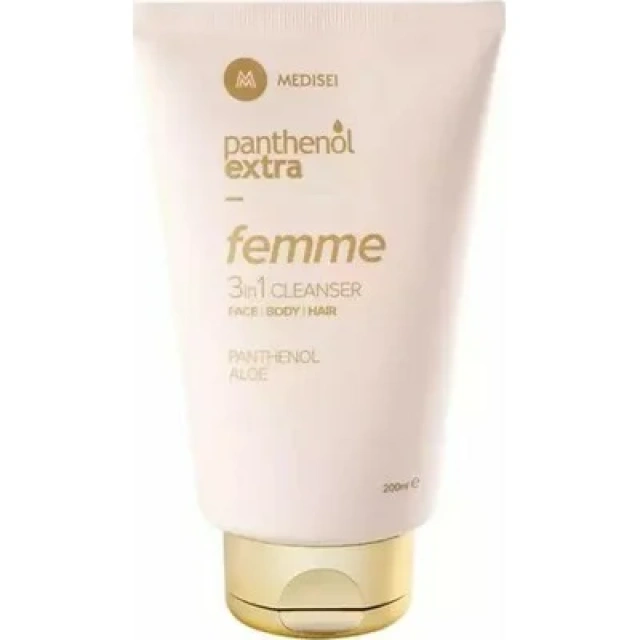 Panthenol Extra Femme 3 in 1 Cleanser Face | Body | Hair Καθαριστικό για Πρόσωπο, Σώμα & Μαλλιά, 200ml