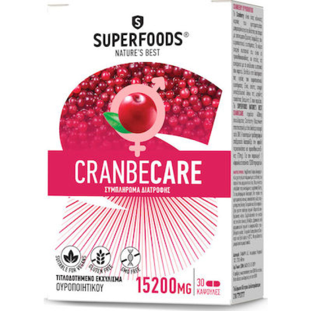 Superfoods CranbeCare 15200mg 30caps