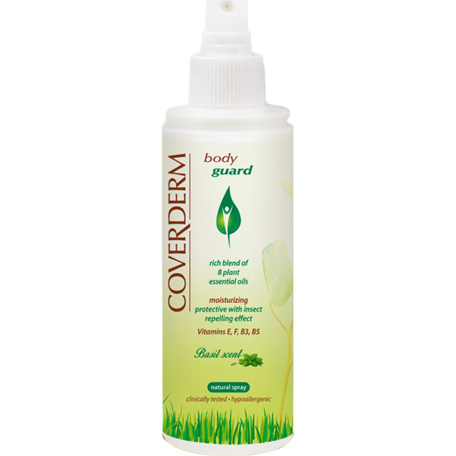 Coverderm Body Guard Spray Basil 2σε1 Γαλάκτωμα & Εντομοαπωθητικό, 100ml