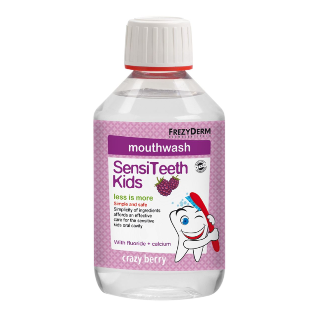 Frezyderm SensiTeeth Kids Mouthwash Στοματικό Διάλυμα κατά της Τερηδόνας για Παιδιά από 3 ετών, 250ml