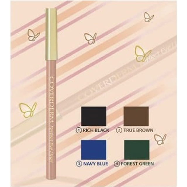 Coverderm Perfect EyeLiner No.4 Forest Green, Μαλακό, υψηλής ακρίβειας & μακράς διάρκειας, υποαλλεργικό μολύβι (1,5 gr)