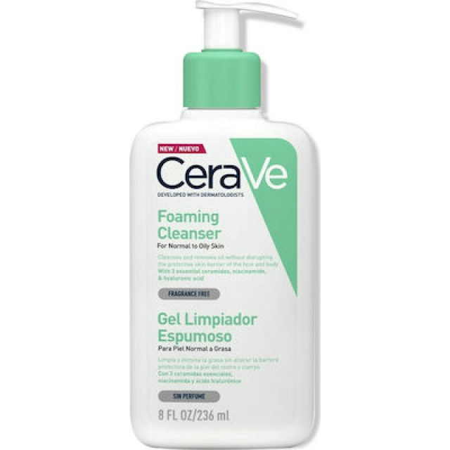 CERAVE Foaming Cleanser For Normal To Oily Skin 236ml