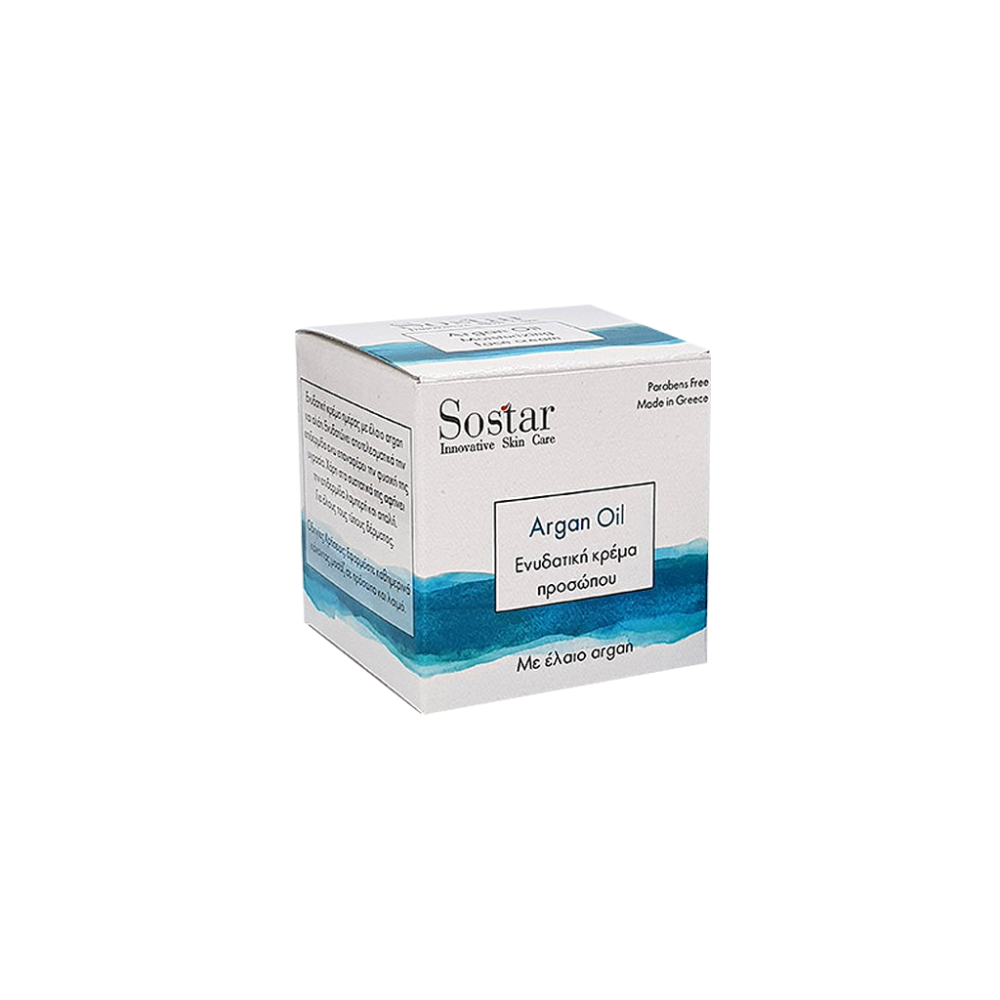 SOSTAR ΕΝΥΔΑΤΙΚΗ ΚΡΕΜΑ ΜΕ ΕΛΑΙΟ ARGAN 50ML