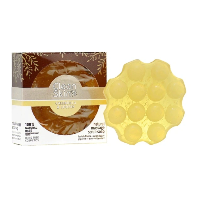 Clean Skin Calendula & Loofah Massage Soap 100gr