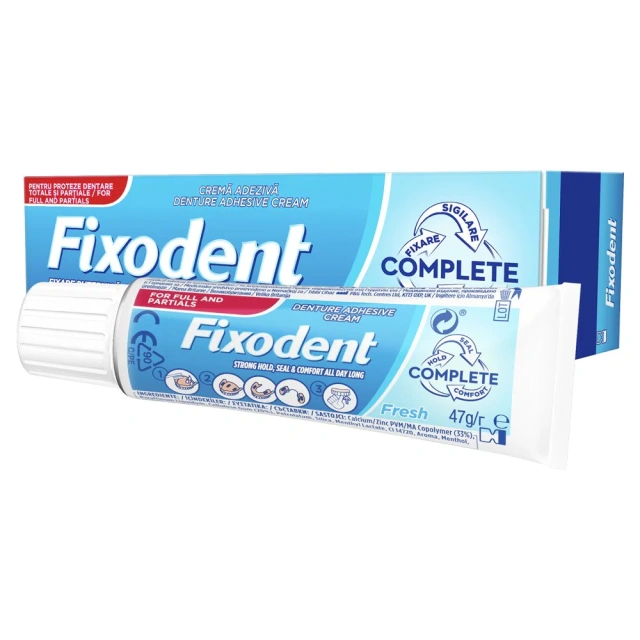 Fixodent Complete Fresh Στερεωτική Κρέμα Τεχνητής Οδοντοστοιχίας, 47gr