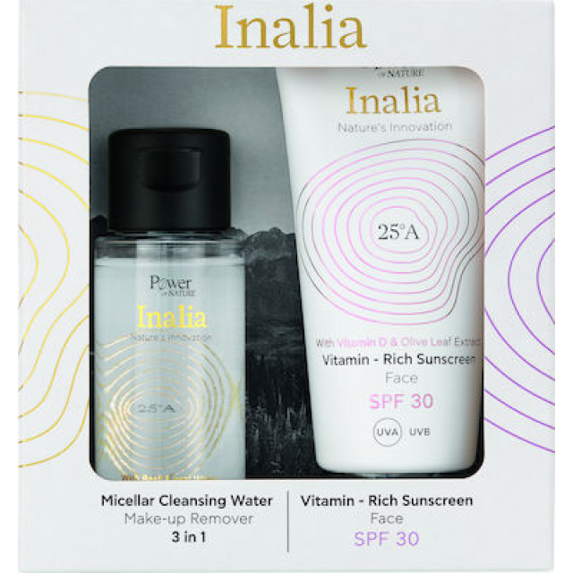 POWER HEALTH INALIA-VIT-RICH SUN CR FACSPF30 50ML+MIC CL WAT