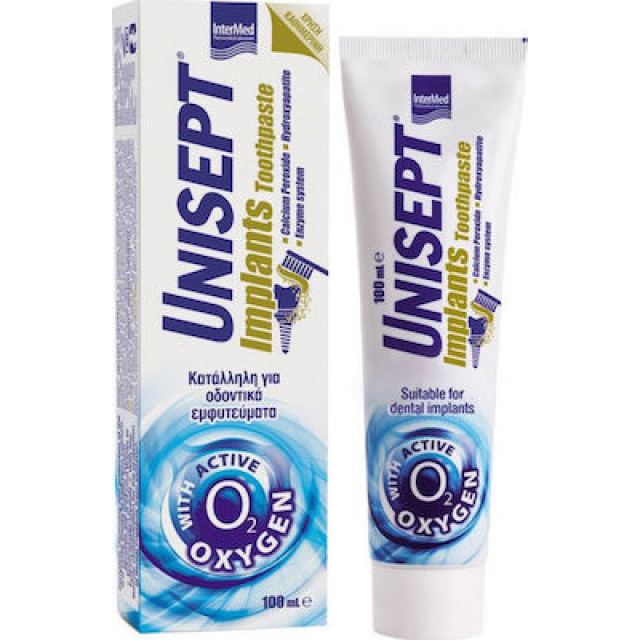 Intermed Unisept Implants Κατάλληλη για Οδοντικά Εμφυτεύματα, Καθημερινή Χρήση 100ml