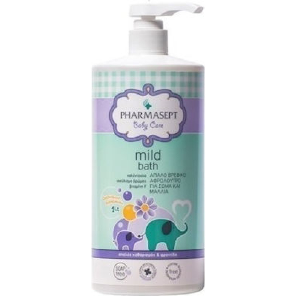 Pharmasept Tol Velvet Baby Mild Bath Βρεφικό Αφρόλουτρο για Σώµα & Μαλλιά, 1lt
