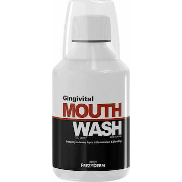 Frezyderm Gingivital Mouthwash Στοματικό Διάλυμα για την Αντιμετώπιση της Ουλίτιδας, 250ml