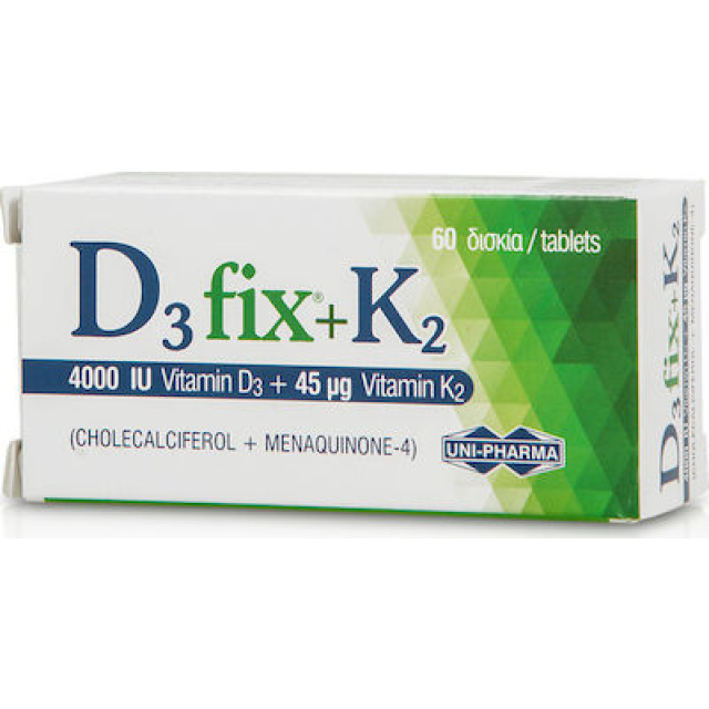 D3 FIX 4000IU + K2 45mcg 60 TABS