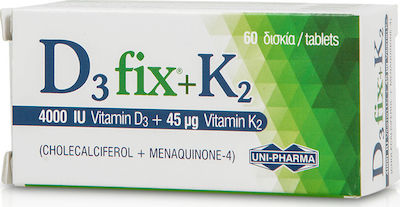 D3 FIX 4000IU + K2 45mcg 60 TABS D3 FIX 4000IU + K2 45mcg 60 TABS