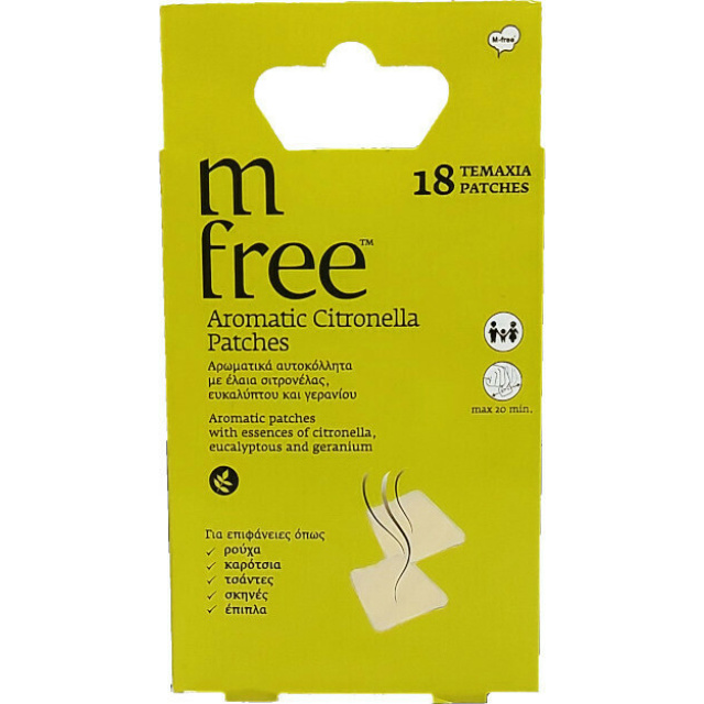 M-FREE CITRONELLA PATCHES 18TEM