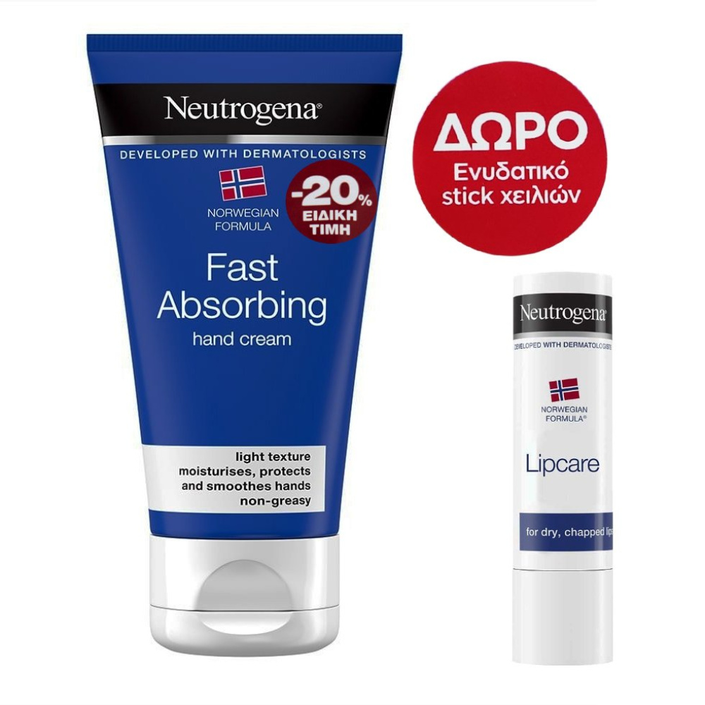 PNEUTROGENA FAST ABS HND+LIPST SPF4