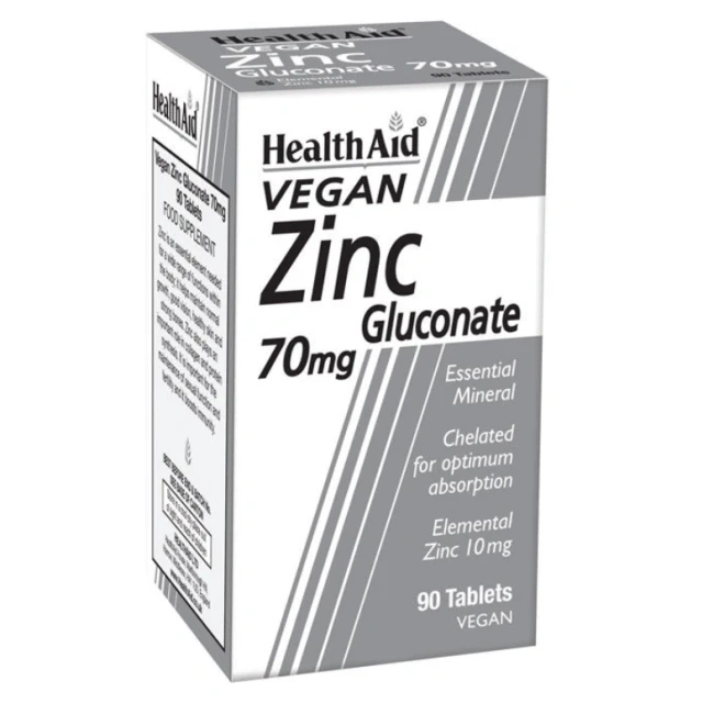Health Aid Zinc Gluconate 70mg 90tabs