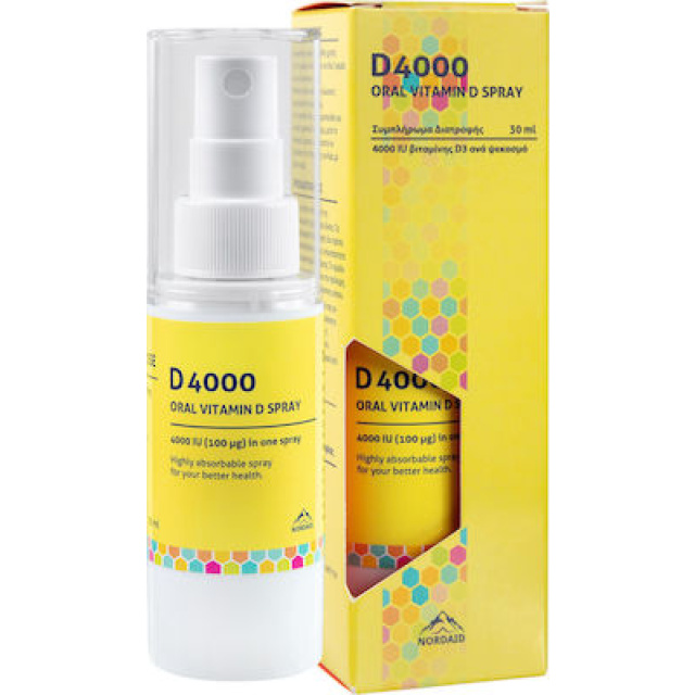 NORDAID D3 D4000 IU ΥΠΟΓΛΩΣΣΙΟ SPRAY 30ML