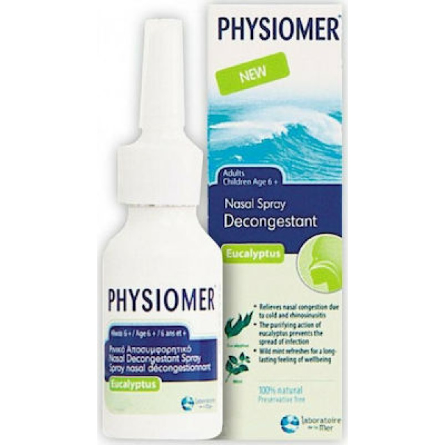 Physiomer Nasal Spray Hypertonic Eucalyptus Pocket 20ml
