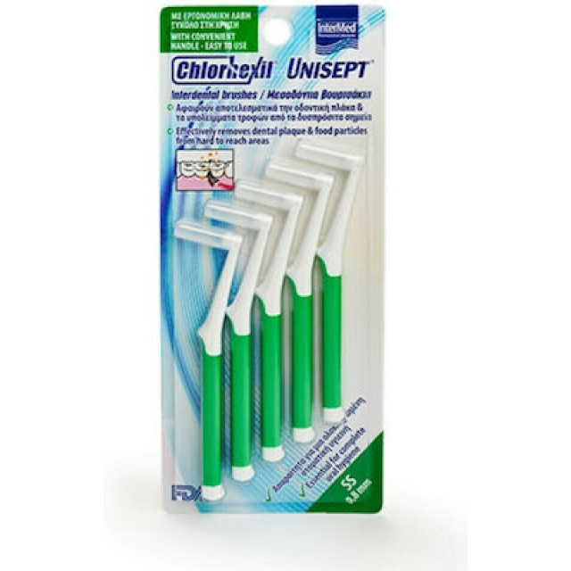 INTERMED UNISEPT INTERDENTAL BRUSH SS 0,8MM ΠΡΑΣ