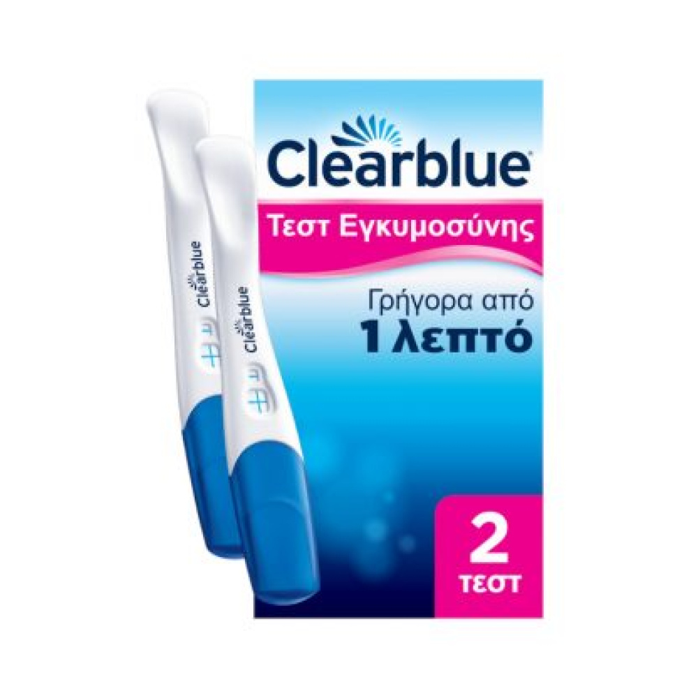 Clearblue Τεστ Εγκυ.γρηγορη Ανιχνευση2ct