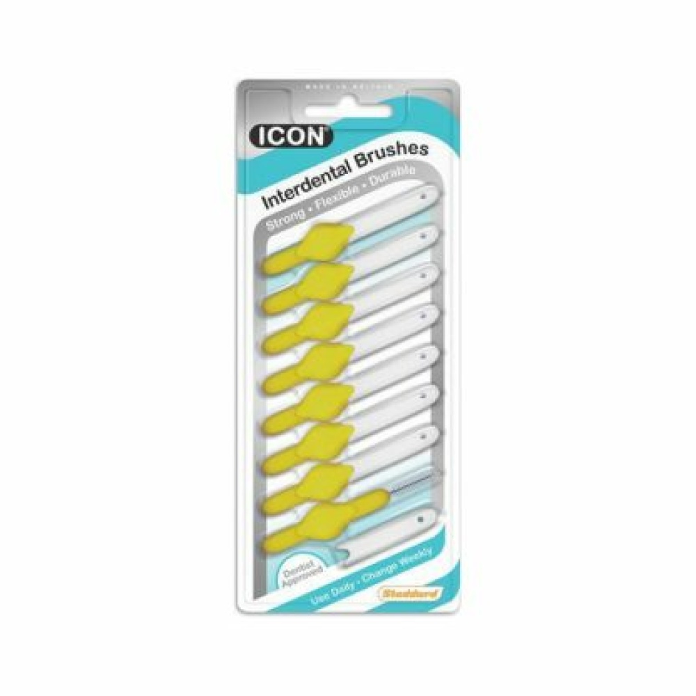 Stoddard Dental Icon Μεσοδόντια Βουρτσάκια 0.7mm Κίτρινα 8τμχ