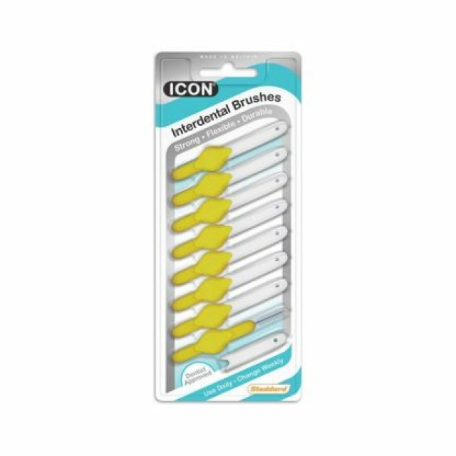 Stoddard Dental Icon Μεσοδόντια Βουρτσάκια 0.7mm Κίτρινα 8τμχ