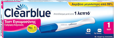 Clearblue Τεστ Εγκυ.γρηγορη Ανιχνευση1ct Clearblue Τεστ Εγκυ.γρηγορη Ανιχνευση1ct