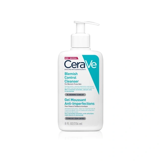 CeraVe Blemish Control Face Cleanser Τζελ Καθαρισμού Προσώπου για Επιδερμίδες με Ατέλειες, 236ml