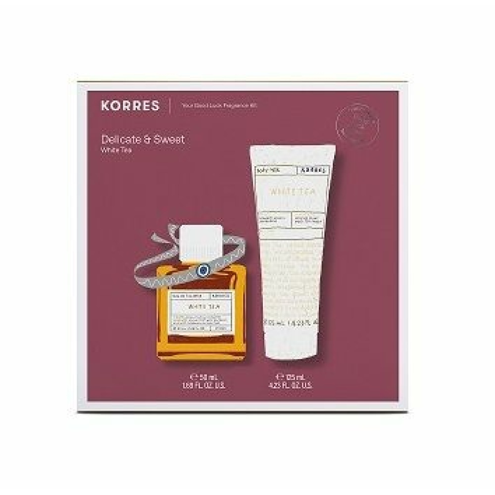 KORRES Delicate And Sweet White Tea Eau De Toilette 50mL και White Tea Body Milk 125m