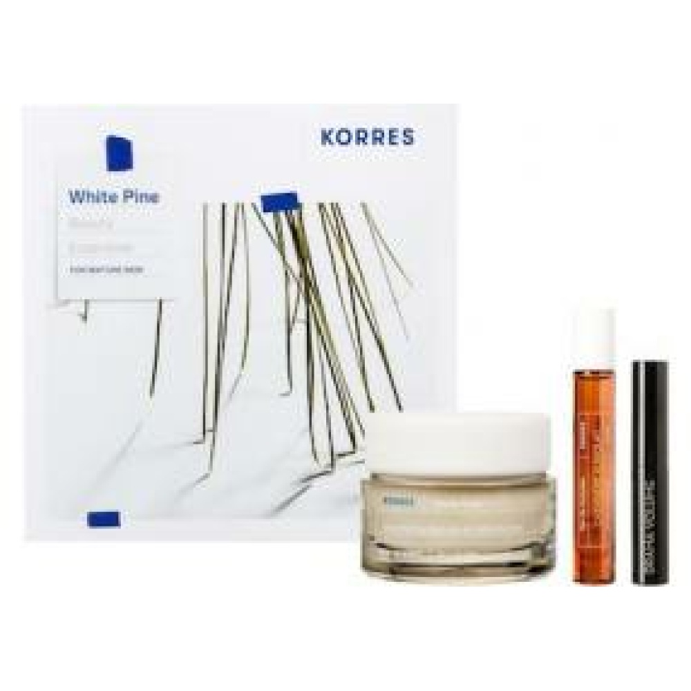 Korres White Pine Σετ Περιποίησης με Κρέμα Προσώπου για Κανονικές/Μικτές Επιδερμίδες , Ιδανικό για 50+