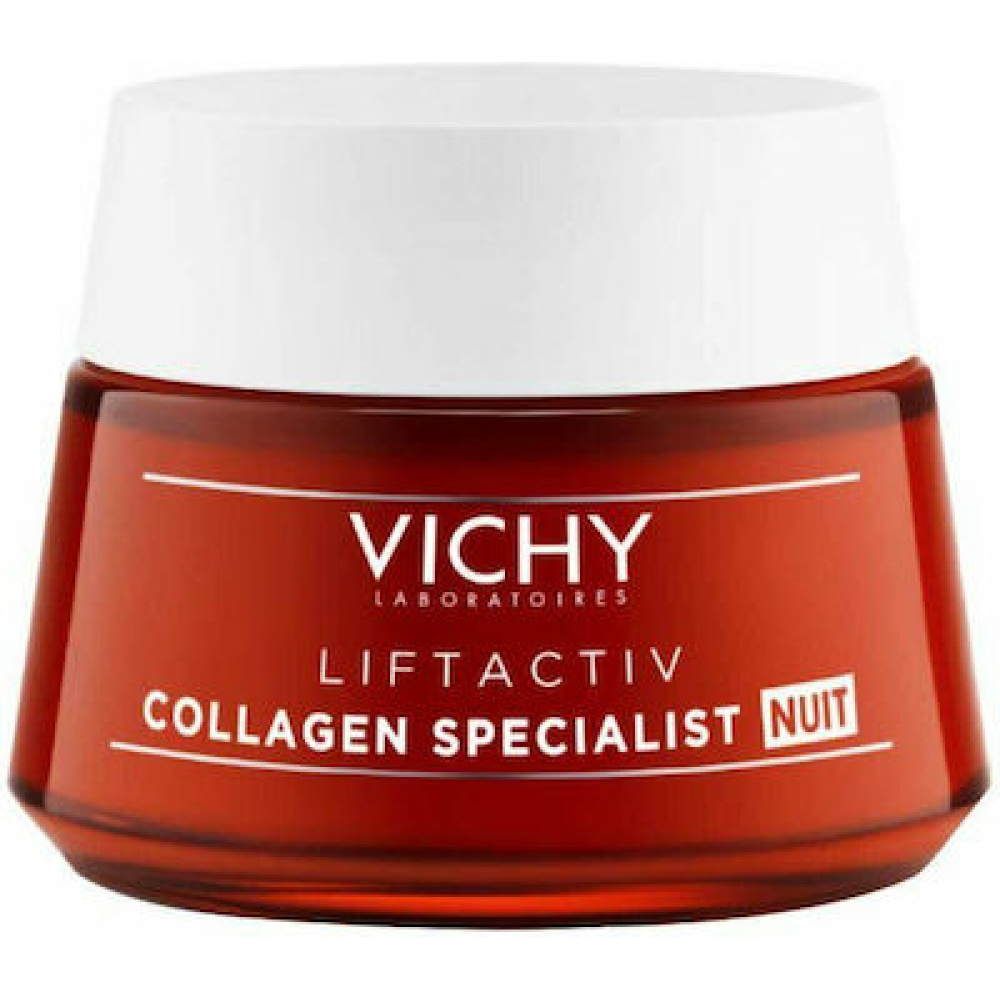 Vichy Liftactiv Collagen Specialist Κρέμα Προσώπου Νυκτός για Αντιγήρανση, Σύσφιξη & Ανάπλαση 50ml