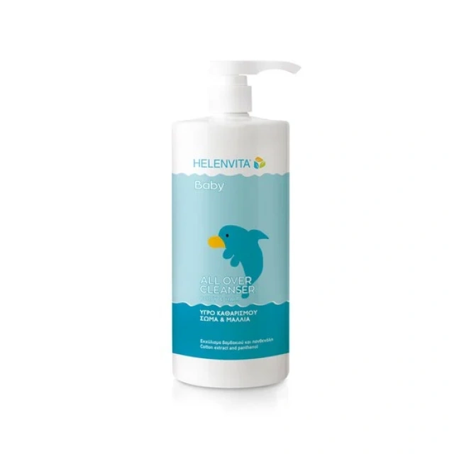 Helenvita Baby All Over Cleanser 1000ml με Αντλία & Intensive Hand Cream 25ml