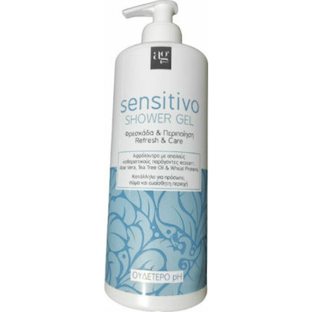 Ag Pharm Sensitivo Refresh & Care Αφρόλουτρο σε Gel για Ευαίσθητη Περιοχή , Πρόσωπο & Σώμα 1000ml