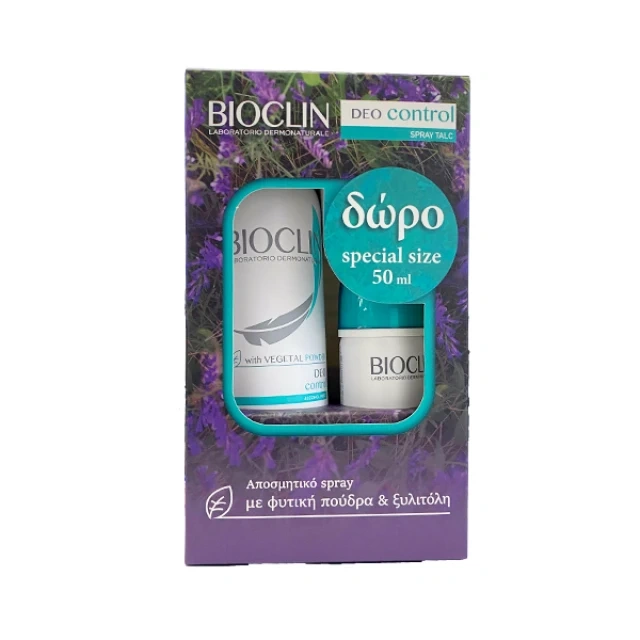 PBIOCLIN DEO CONTROL SPRAY TALC 150ML & 50ML SPRAY