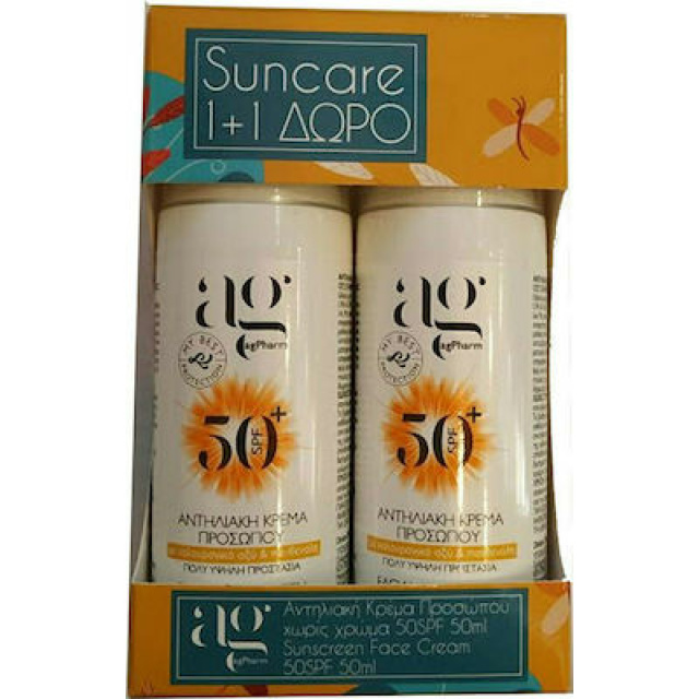 AG PHARM ΑΝΤΗΛΙΑΚΑ FACE ΧΩΡΙΣ ΧΡΩΜΑ 1+1