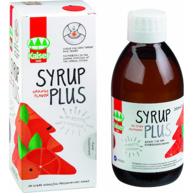 KAISER SYRUP PLUS ORANGE 200ML