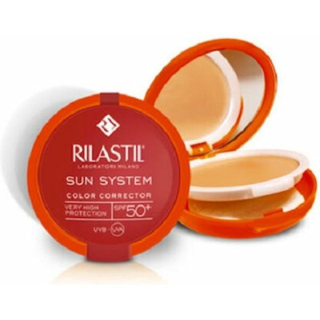 RILASTIL SUN SYSTEM UNIFORMING COMPACT CREAM BEIGE SPF 50+ 1