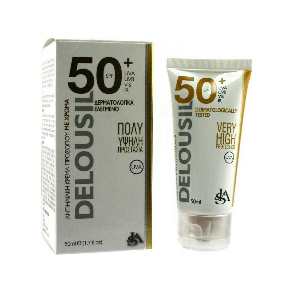 DELOUSIL SILKY SKIN SPF50+ DARK, 50ML