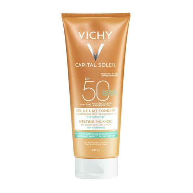 VICHY CAPITAL SOLEIL GEL INVIS WET SKIN SPF 50 200ML