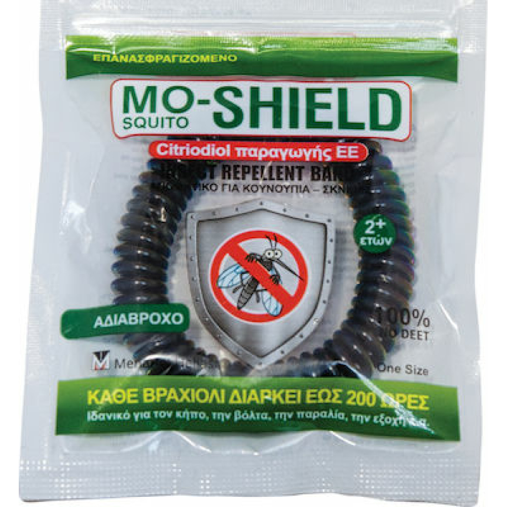 MO-SHIELD ΑΝΤΙΚΟΥΝΟΥΠΙΚΟ ΒΡΑΧΙΟΛΙ ΧΡΩΜΑ: μπλε-μαυρο-κιτρινο-φουξια