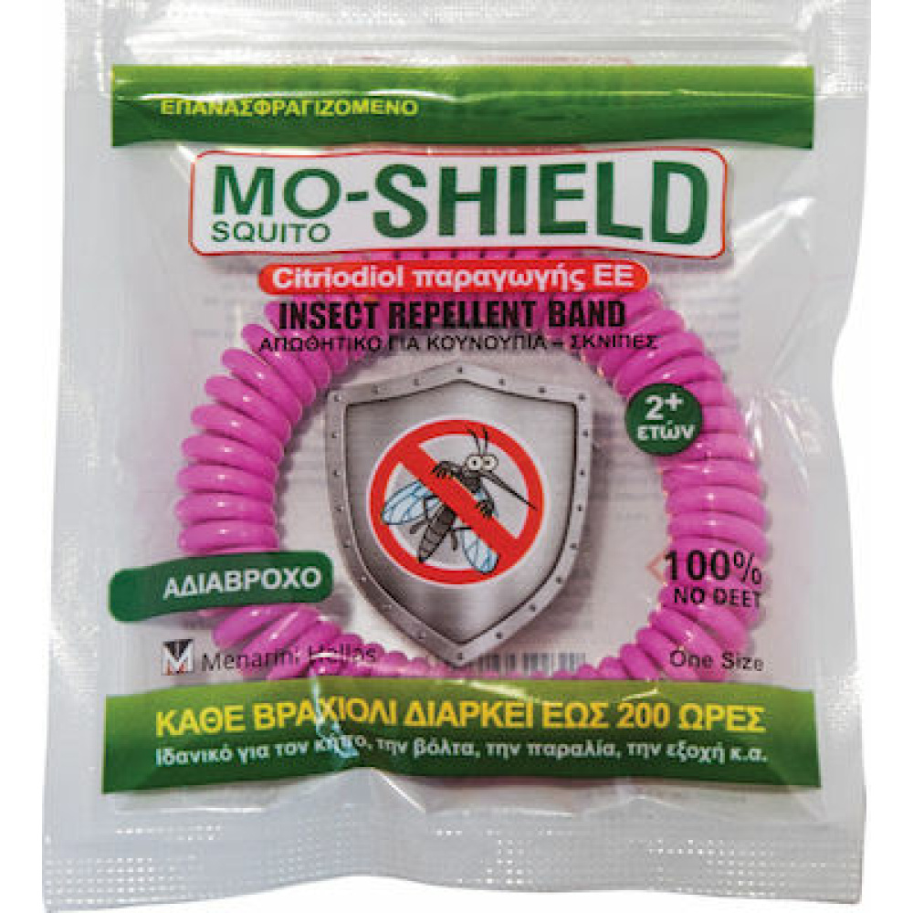 MO-SHIELD ΑΝΤΙΚΟΥΝΟΥΠΙΚΟ ΒΡΑΧΙΟΛΙ ΧΡΩΜΑ: μπλε-μαυρο-κιτρινο-φουξια