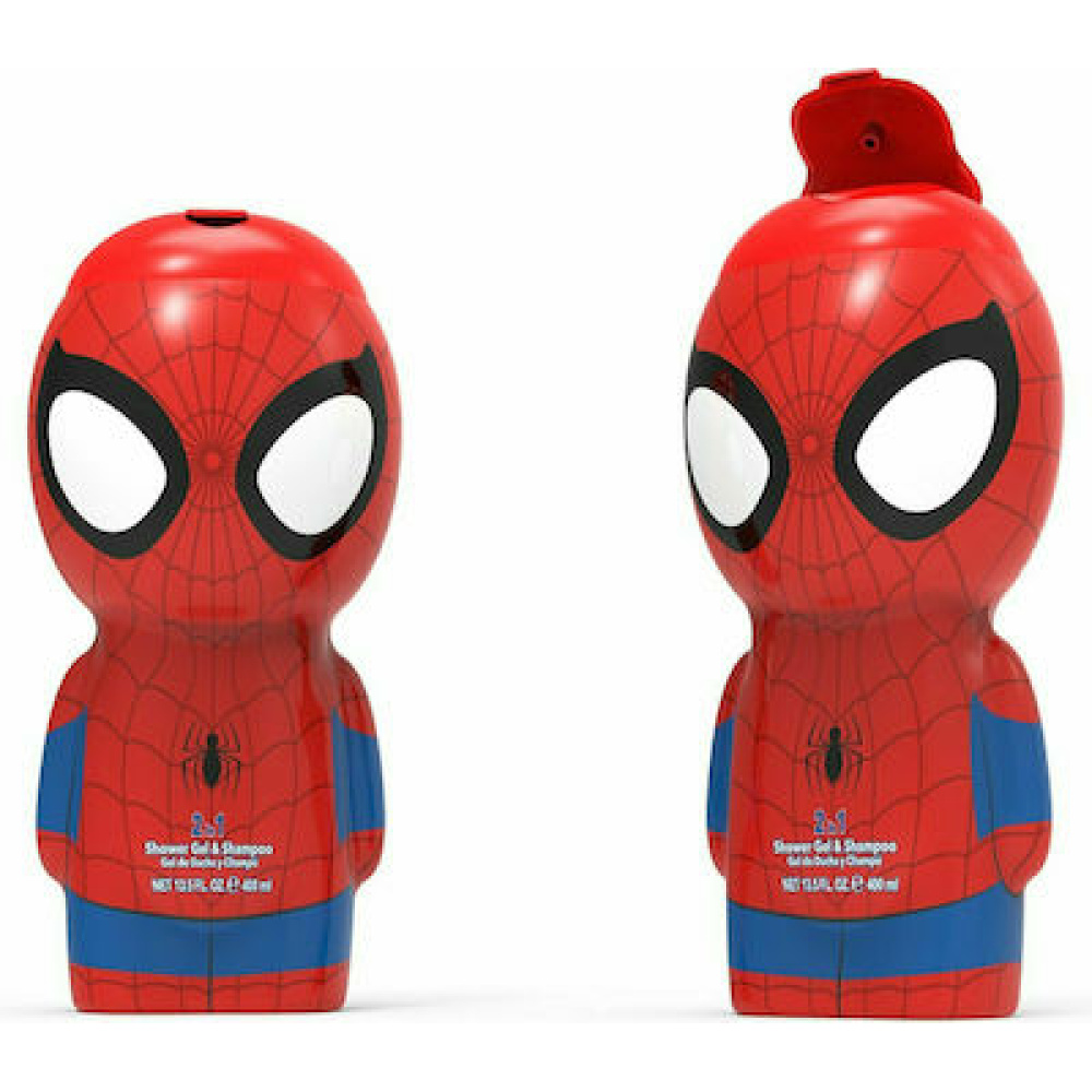 Air-Val International Παιδικό Αφρόλουτρο & Σαμπουάν "Spiderman" σε Μορφή Gel 400ml