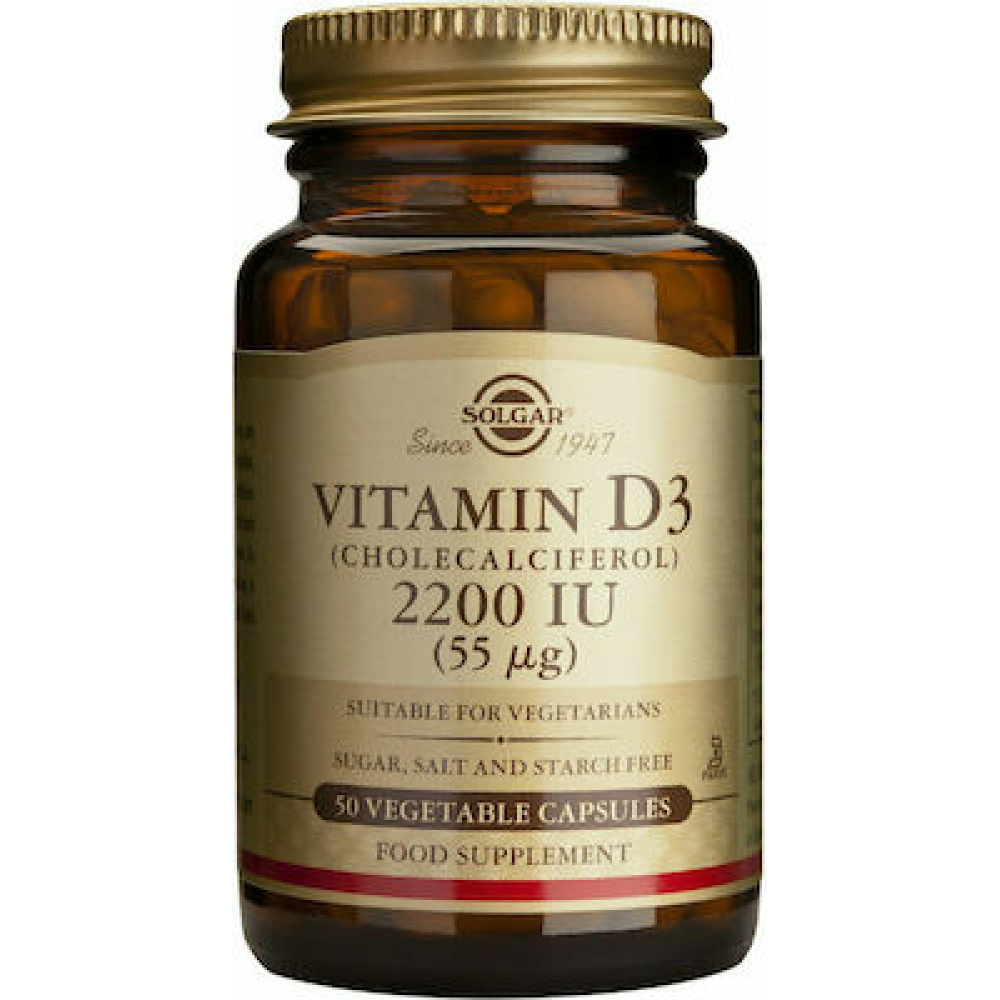 Solgar Vitamin D3 2200 Iu 50 Vegicaps