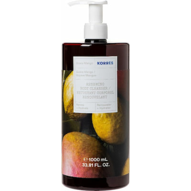 Korres Renewing Αφρόλουτρο σε Gel Guava Mango 1000ml