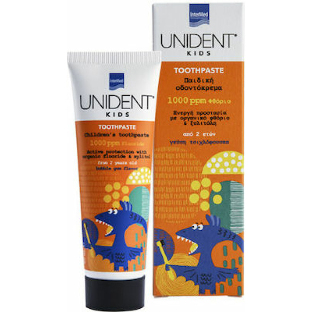 INTERMED UNIDENT KIDS TOOTHPASTE 1000PPM F TBX50ML