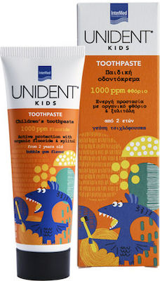 INTERMED UNIDENT KIDS TOOTHPASTE 1000PPM F TBX50ML