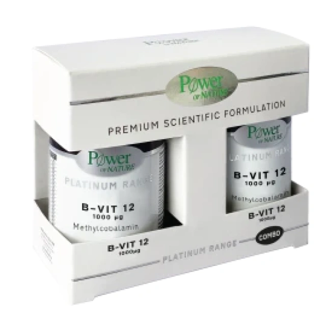 PPOWER HEALTH PLATINUM B-VIT12 1000ΜG 60S + B-VIT12 1000ΜG 6