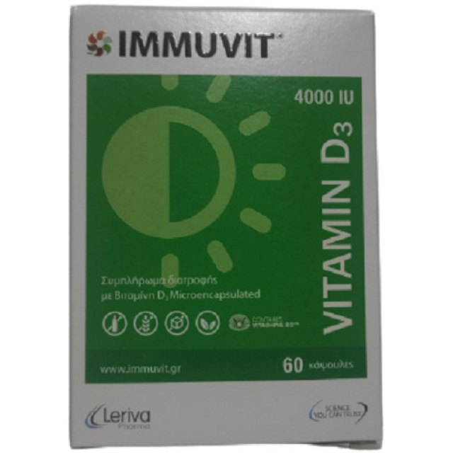 LERIVA IMMUVIT VITAMIN D3 4000IU 60CAPS