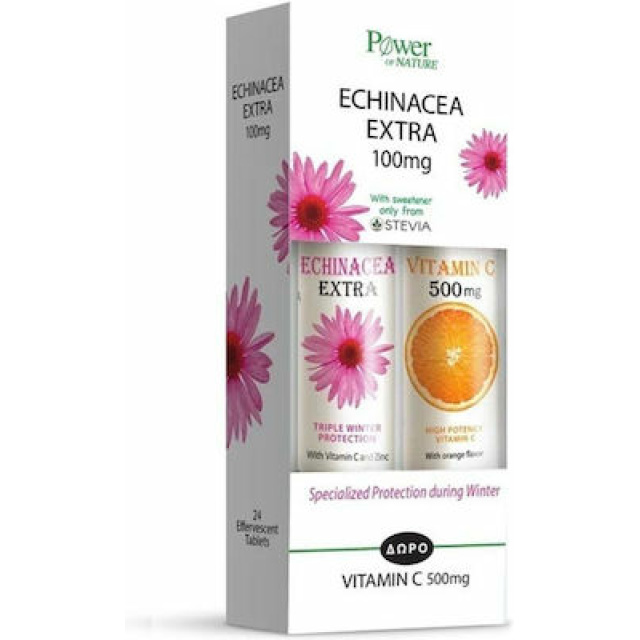 PPOWER HEALTH ECHINACEA EXTRA STEV 20S+VITAMIN C 500MG 20S